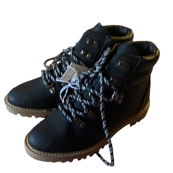 Boy Bleu Leather High Top Boots Size 6 New With Tag - Picture 1 of 4